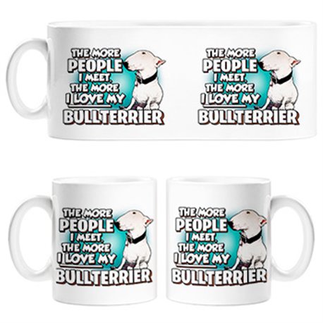Taza I love my Bullterrier raza perro