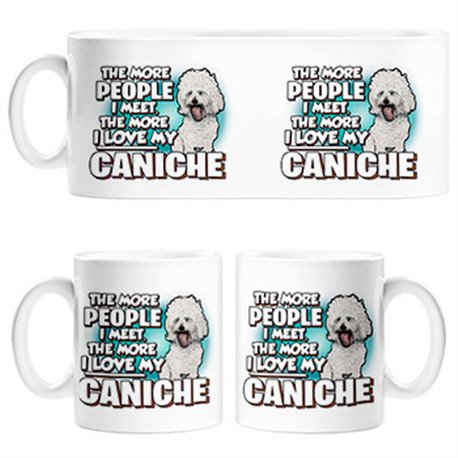 Taza I love my Caniche raza perro