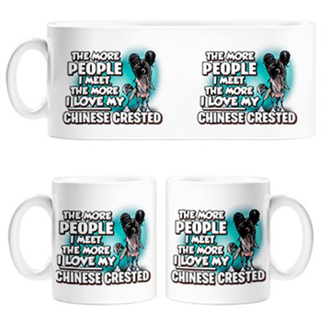 Taza I love my Chinese Crested mascota raza perro