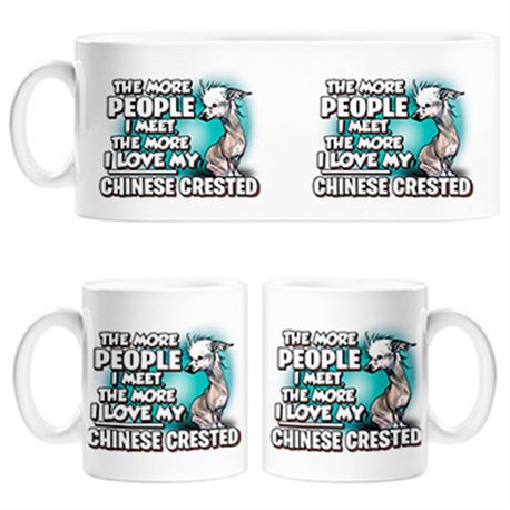 Taza I love my Chinese Crested raza perro