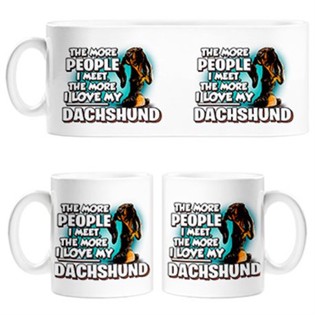Taza I love my Dachshund raza perro