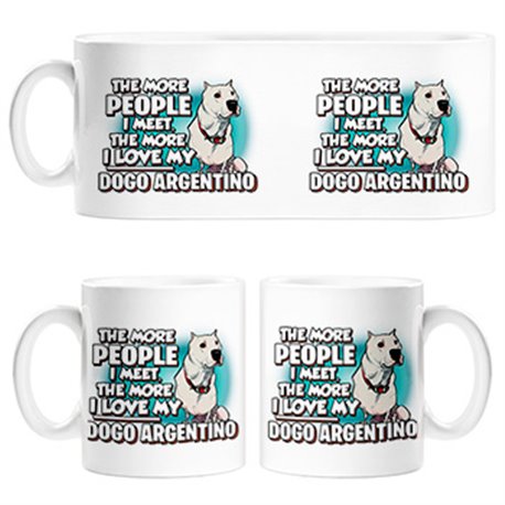 Taza I love my Dogo Argentino raza perro