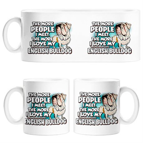 Taza I love my English Bulldog raza perro