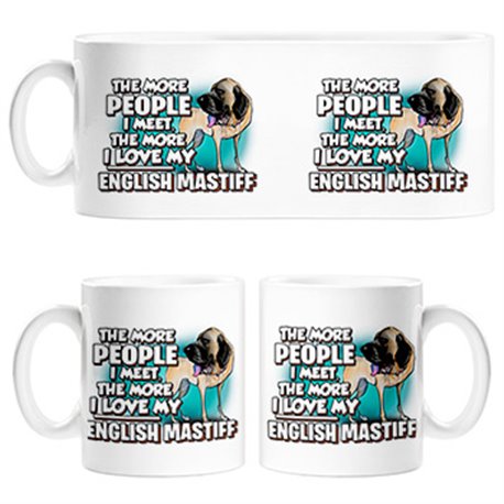 Taza I love my English Mastiff Mastín raza perro