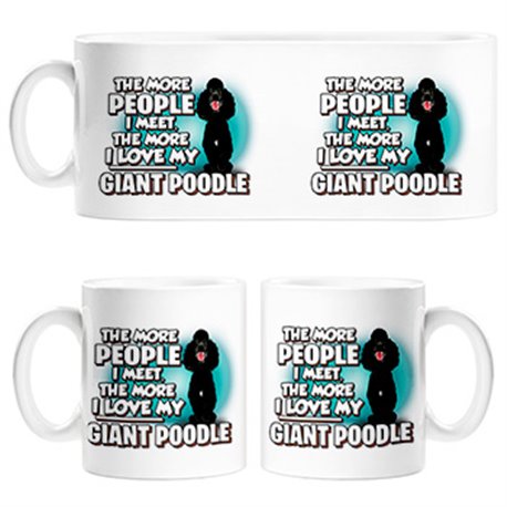 Taza I love my Giant Poodle raza perro