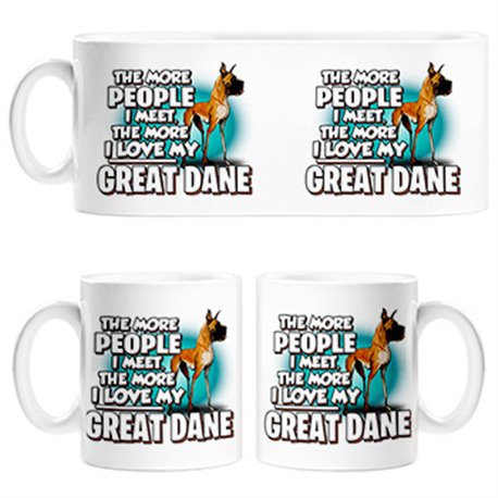 Taza I love my Great Dane raza perro