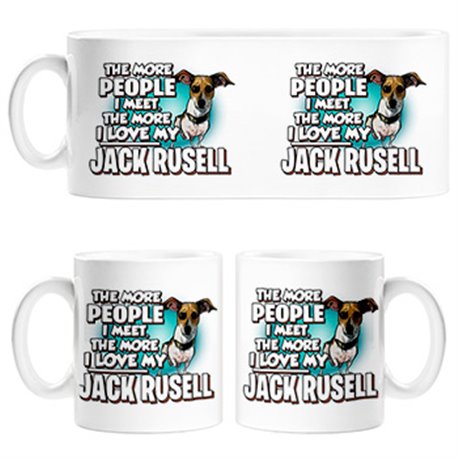 Taza I love my Jack Russell raza perro