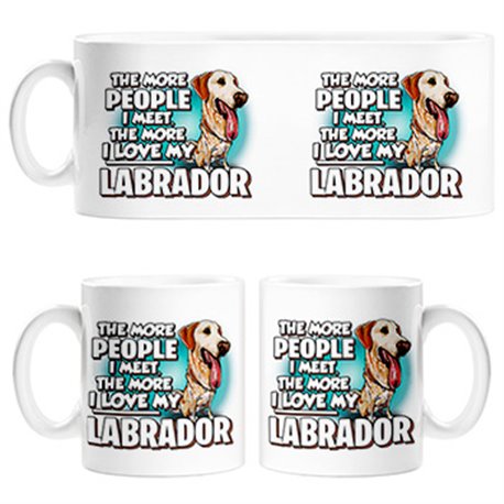 Taza I love my Labrador raza perro