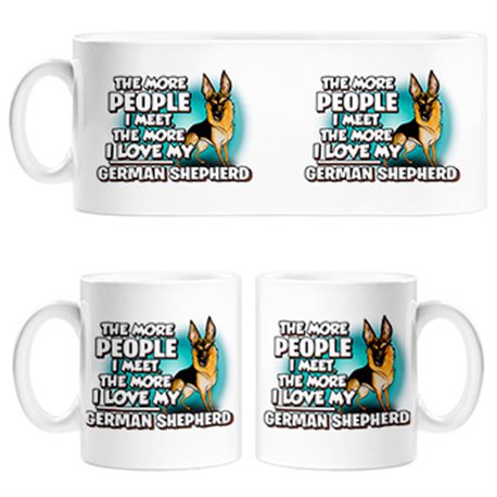 Taza I love my Pastor Alemán raza perro