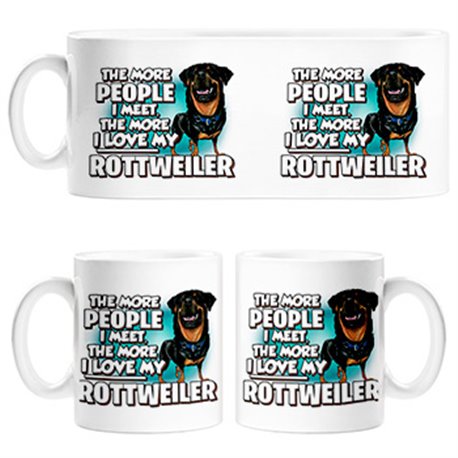 Taza I love my Rottweiler raza perro