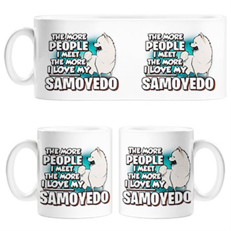 Taza I love my Samoyedo raza perro