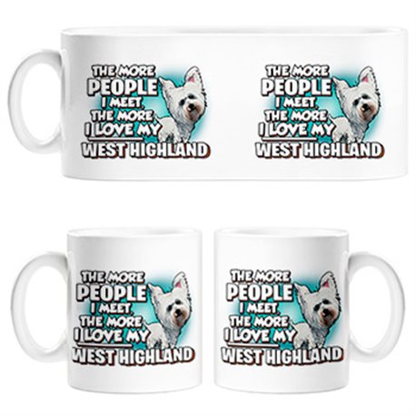 Taza I love my West Highland raza perro