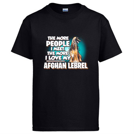 Camiseta I love my Afghan Lebrel raza perro