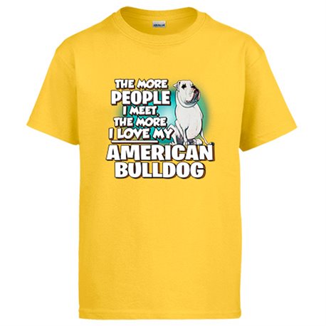 Camiseta I love my American Bulldog raza perro