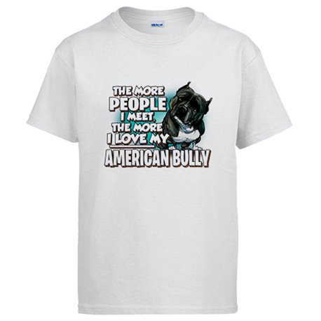 Camiseta I love my American Bully raza perro