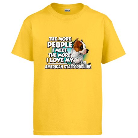 Camiseta I love my American Staffordshire raza perro