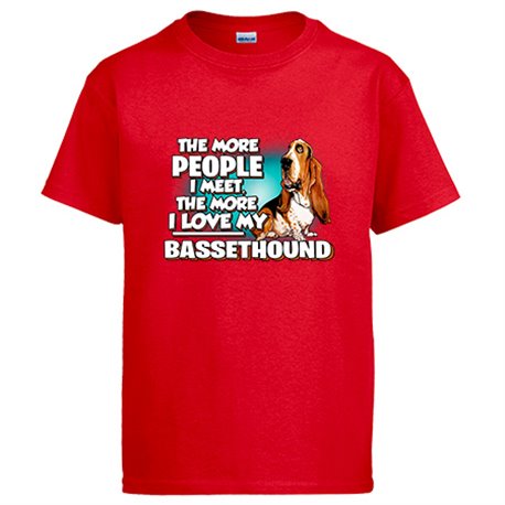 Camiseta I love my Bassethound raza perro