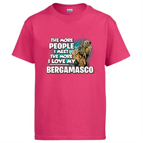 Camiseta I love my Bergamasco raza perro