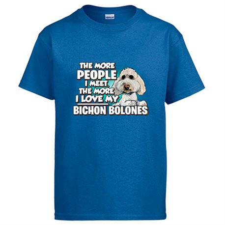 Camiseta I love my Bichon Bolones raza perro