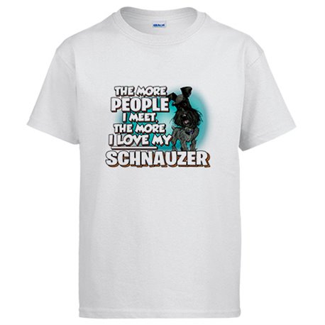 Camiseta I love my Black Schnauzer raza perro