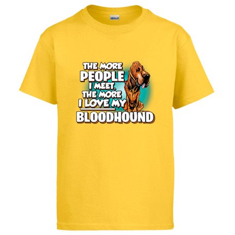 Camiseta I love my Bloodhound mascota raza perro