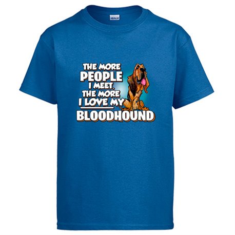 Camiseta I love my Bloodhound raza perro