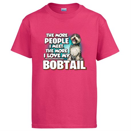 Camiseta I love my Bobtail raza perro
