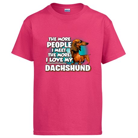 Camiseta I love my Dachshund mascota raza perro