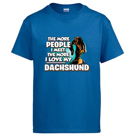 Camiseta I love my Dachshund raza perro