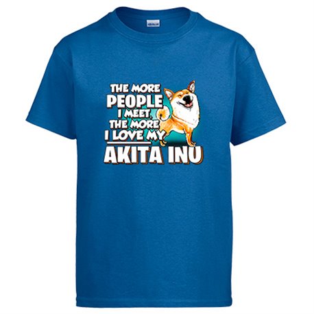 Camiseta I love my dog Akita Inu raza perro