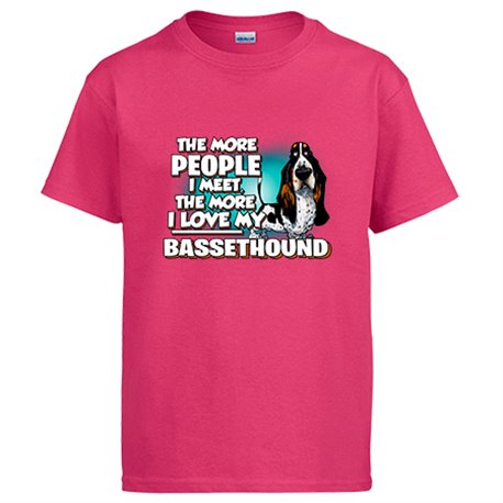 Camiseta I love my dog Bassethound raza perro