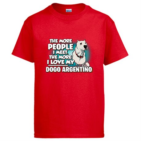Camiseta I love my Dogo Argentino raza perro
