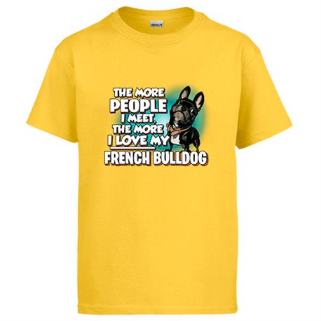 Camiseta I love my French Bulldog Black raza perro