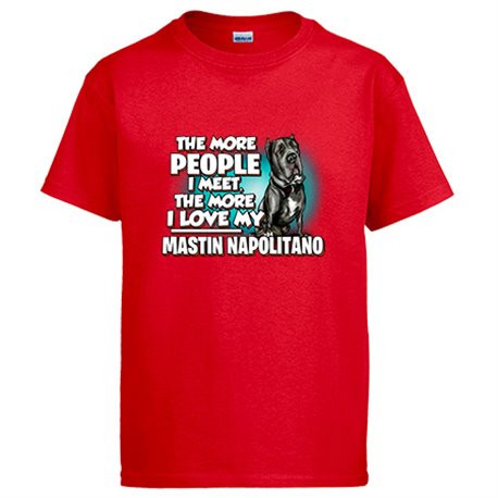 Camiseta I love my Mastín Napolitano raza perro
