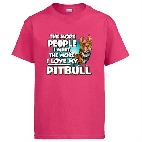 Camiseta I love my Pitbull raza perro