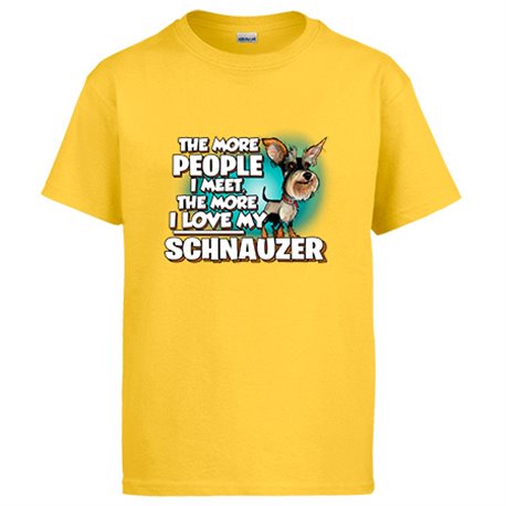 Camiseta I love my Schnauzer raza perro