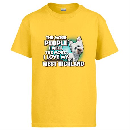 Camiseta I love my West Highland raza perro