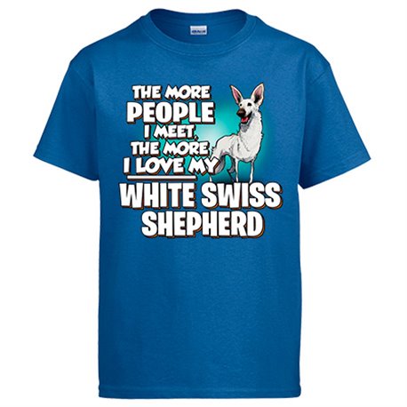 Camiseta I love my White Swiss Shepherd raza perro