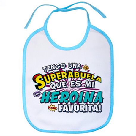 Babero tengo una Superabuela que és mi heroína favorita regalo para abuela