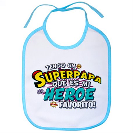 Babero tengo un Superapapá que és mi héroe favorito regalo para padre