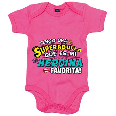 Body bebé tengo una Superabuela que és mi heroína favorita regalo para abuela