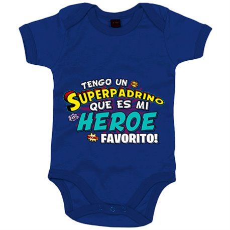 Body bebé tengo un Superpadrino que és mi héroe favorito regalo para padrino