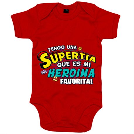 Body bebé tengo una Supertia que es mi heroína favorita regalo para tía