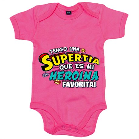 Body bebé tengo una Supertia que es mi heroína favorita regalo para tía