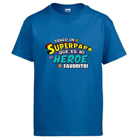 Camiseta tengo un Superapapá que és mi héroe favorito regalo para padre