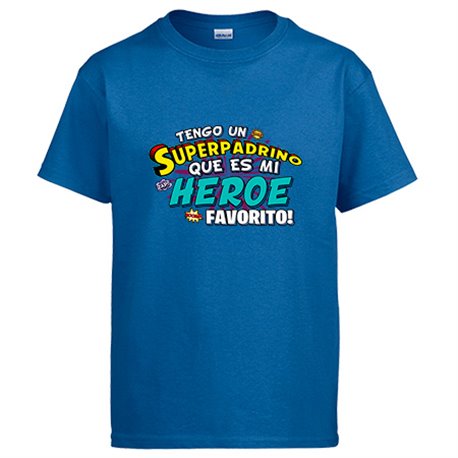 Camiseta tengo un Superpadrino que és mi héroe favorito regalo para padrino