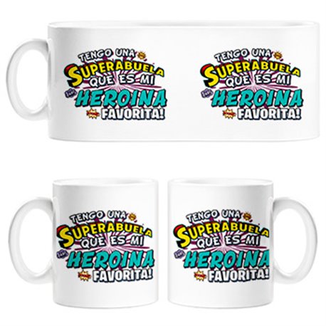 Taza tengo una Superabuela que és mi heroína favorita regalo para abuela