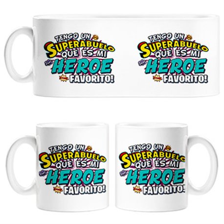 Taza tengo una Superabuelo que és mi héroe favorito regalo para abuelo