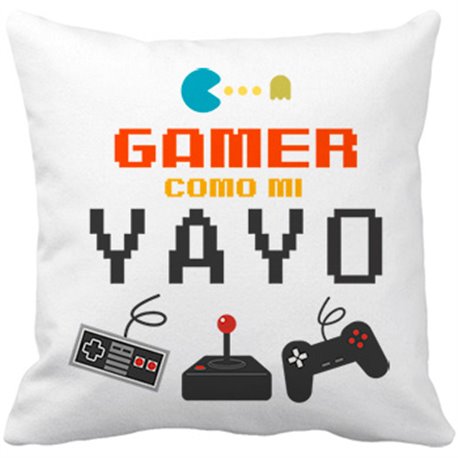 Cojín con relleno Gamer como mi yayo