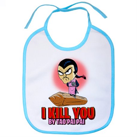 Babero parodia del villano del kung fu